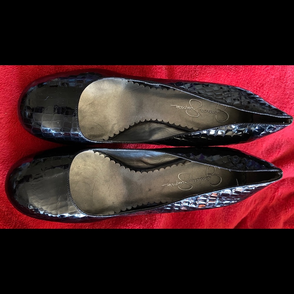 Woman’s Black Patent Leather High Heels